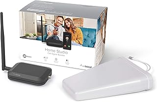 Комплект усилителя сотового сигнала weBoost Home Studio (470166R), восстановленный на заводе | Покрытие в одной комнате | Все операторы связи США - Verizon, AT&T и другие | Поддержка 5G | Гарантия производителя 1 год