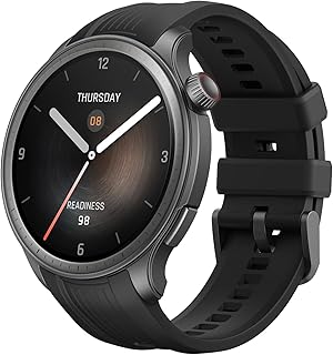Смарт-часы Amazfit Balance 46 мм с фитнес-трекером, анализом состава тела и состояния здоровья, функцией восстановления сна, GPS, встроенной Amazon Alexa, Bluetooth-звонками, фитнес-часы для Android и iPhone, черные.