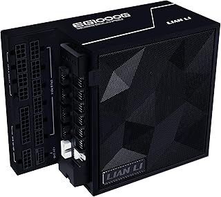 Блок питания Lian Li EDGE1000W, полностью модульный, малошумный, формат ATX — совместим с ATX 3.1 и PCIE 5.1 ​​— сертифицирован Cybenetics Gold — 12 В, 2 кабеля по 6 проводов — L-образная конструкция — с USB-портом и концентратором для вентиляторов — черный (EG1000G.WB)