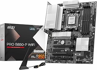 Материнская плата MSI PRO B850-P WiFi, ATX - поддерживает процессоры AMD Ryzen 9000/8000/7000, AM5 - память DDR5 Boost (разгон до 8200+ МТ/с), PCIe 5.0 x16 и 4.0 x16, M.2 Gen5, Wi-Fi 7, 5G LAN.