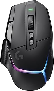 Игровая беспроводная мышь Logitech G502 X Plus — оптическая LIGHTSPEED, переключатели LIGHTFORCE, RGB-подсветка LIGHTSYNC, сенсор HERO 25K для ПК/Mac — черная