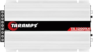 Автомобильный усилитель Taramps TS 1200x4, 1200 Вт RMS, 2 Ом, 4 канала, 2 мостовых канала, полнодиапазонный кроссовер, фиксированный вход RCA/проводной вход, многоканальный класс D.