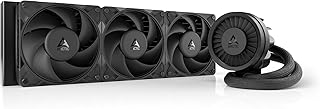 ARCTIC Liquid Freezer III Pro 360 - Система жидкостного охлаждения процессора AIO, 3 x 120 мм водяное охлаждение, радиатор 38 мм, ШИМ-насос, вентилятор VRM, AMD AM5/AM4, контактная рамка Intel LGA1851/1700 - Черная