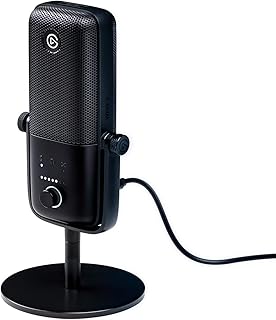 Elgato Wave:3 — высококачественный USB-конденсаторный микрофон студийного уровня для стриминга, подкастов, игр и работы дома, с бесплатным программным обеспечением микшера, плагинами звуковых эффектов, защитой от искажений, функцией Plug ’n Play, для Mac и ПК.