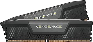 Оперативная память CORSAIR VENGEANCE DDR5 64 ГБ (2x32 ГБ) 5200 МГц CL40-40-40-77 1,25 В Intel XMP для настольных компьютеров - черная (CMK64GX5M2B5200C40)
