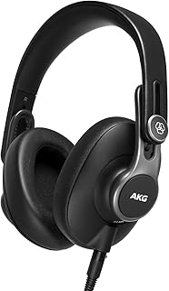 AKG Pro Audio K371 Проводные накладные, закрытые, складные профессиональные студийные наушники для звукозаписи, студийного монитора, микширования, подкастов, диджеинга, черные