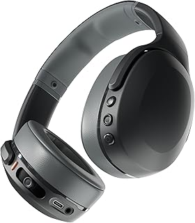 Беспроводные Bluetooth-наушники Skullcandy Crusher Evo с мультисенсорным басом, шумоизоляцией, охватывающими уши, до 40 часов работы от батареи, микрофоном для iPhone и Android - Asphalt