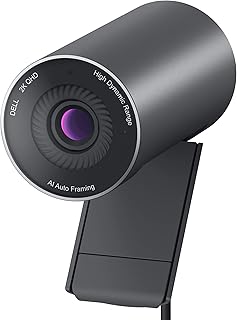 Веб-камера Dell UltraSharp WB7022 - 4K UHD - Большой CMOS-сенсор Sony STARVIST™, усовершенствованная функция автоматического кадрирования с использованием ИИ.