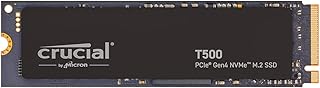 Crucial T500 2TB Gen4 NVMe M.2 Internal Gaming SSD, Up to 7400MB/s, Laptop & Desktop Compatible + 1mo Adobe CC All Apps - CT2000T500SSD8