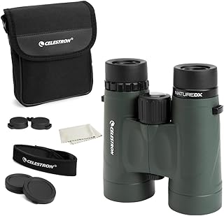 Бинокль Celestron Nature DX 8x42 – идеально подходит для наблюдения за птицами и отдыха на природе – объективы 42 мм – широкое поле зрения 7,4° – призмы BaK-4 – полное многослойное просветление – водонепроницаемый и защищенный от запотевания