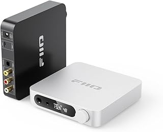 Настольный ЦАП и усилитель для наушников FiiO K11 мощностью 1400 Вт с балансной мощностью, 384 кГц/24 бит, DSD256, для домашней аудиосистемы/ПК, разъемы 6,35 мм/4,4 мм/RCA/коаксиальный/оптический (черный)