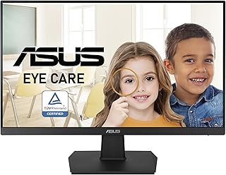 Монитор ASUS VA24EHE 23,8 дюйма, 75 Гц, Full HD (1920x1080), IPS, Eye Care, HDMI, D-Sub, DVI-D, черный.