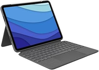 Чехол-клавиатура Logitech Combo Touch для iPad Pro 11 дюймов (1-го, 2-го, 3-го, 4-го поколений - 2018, 2020, 2021, 2022) - съемная клавиатура с подсветкой, трекпад Click-Anywhere - цвет Oxford Gray; раскладка для США.