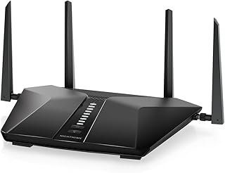 Маршрутизатор NETGEAR Nighthawk 6-Stream Dual-Band WiFi 6 (RAX54S) – функции безопасности, беспроводная скорость AX5400, до 5,4 Гбит/с, покрытие до 2500 кв. футов, 25 устройств – подписка Armor на 1 год включена.