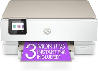 Беспроводной цветной термоструйный принтер HP ENVY Inspire 7255e: печать, сканирование, копирование, простая настройка, мобильная печать, лучший вариант для дома, 3-месячная пробная версия Instant Ink в комплекте.