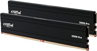 Комплект оперативной памяти Crucial Pro 64 ГБ DDR5 (2x32 ГБ), 5600 МГц (или 5200 МГц или 4800 МГц), UDIMM, 288-контактный разъем, совместим с процессорами Intel Core 13-го поколения и AMD Ryzen 7000 - CP2K32G56C46U5
