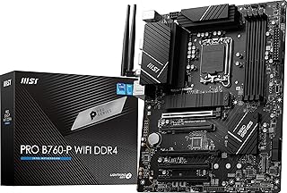 Материнская плата MSI PRO B760-P WiFi DDR4 ProSeries (поддерживает процессоры Intel 12-го/13-го/14-го поколений, LGA 1700, DDR4, PCIe 4.0, M.2, LAN 2,5 Гбит/с, USB 3.2 Gen2, HDMI/DP, Wi-Fi 6E, Bluetooth 5.3, ATX)