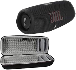 JBL Charge 5 — портативная Bluetooth-колонка с эксклюзивным жестким дорожным чехлом, водонепроницаемостью IP67 и USB-выходом для зарядки (черная), Charge 5 с чехлом