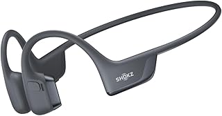 SHOKZ New OpenRun Pro 2 — спортивные наушники открытого типа с костной проводимостью, светоотражающей полосой, влагостойкие, для тренировок, надежная беспроводная посадка, глубокие басы и приложение Smart Mic.