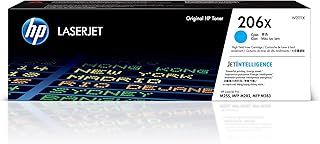 Высокопроизводительный голубой тонер-картридж HP 206X | Совместим с принтерами HP Color LaserJet Pro M255, HP Color LaserJet Pro MFP M282, M283 Series | W2111X
