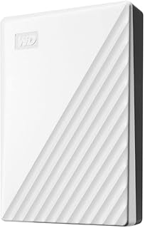 Внешний портативный жесткий диск Western Digital My Passport 5 ТБ с защитой паролем и программным обеспечением для автоматического резервного копирования, белый - Western DigitalBPKJ0050BWT-WESN