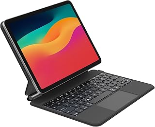 Чехол-клавиатура Belkin Pro с магнитной подставкой, подсветкой, поддержкой Bluetooth, управлением жестами, магнитным креплением для Apple Pencil и мультимедийными клавишами для iPad Pro 11" (M4) - черный