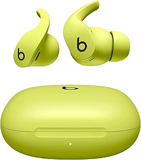 Beats Fit Pro — беспроводные наушники с шумоподавлением — чип Apple H1, совместимость с Apple и Android, Bluetooth класса 1, встроенный микрофон, 6 часов работы — ярко-желтый цвет.