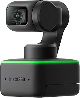 Insta360 Link - PTZ 4K веб-камера с 1/2-дюймовым сенсором, отслеживанием с помощью ИИ, управлением жестами, HDR, микрофонами с шумоподавлением, специализированными режимами, веб-камера для ноутбука, видеокамера для видеозвонков, прямая трансляция