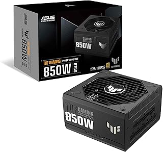 Блок питания ASUS TUF Gaming 850W Gold (850 Вт, совместимость с ATX 3.0, полностью модульный, 80+ Gold, компоненты военного класса, двойной шарикоподшипник, вентилятор Axial-tech, покрытие печатной платы, 10-летняя гарантия)