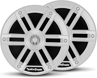 Коаксиальные широкополосные динамики Rockford Fosgate M0-65 морского класса, 6,5 дюйма, белые (пара)