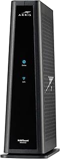 ARRIS (SBG8300-RB) — Комбинированный кабельный модем-маршрутизатор — Быстрый DOCSIS 3.1 Gigabit и Wi-Fi AC2350, Comcast Xfinity, Cox, Spectrum и другие, максимальная скорость интернета 1 Гбит/с, 4 канала OFDM — Восстановленный