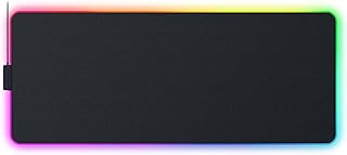 Гибридный игровой коврик для мыши Razer Strider Chroma с RGB-подсветкой Razer Chroma: мягкий/жесткий коврик, 19 зон RGB-подсветки Razer Chroma, устойчивость к деформации и воздействию воды, противоскользящая основа, бесшовные края.