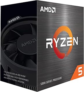 Разблокированный настольный процессор AMD Ryzen 5 5600 с 6 ядрами и 12 потоками, оснащенный кулером Wraith Stealth.