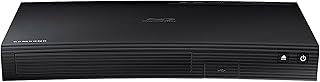 Проигрыватель Blu-ray и DVD дисков SAMSUNG со встроенным Wi-Fi, поддержкой преобразования в 1080p и Full HD, воспроизводит диски Blu-ray, DVD и CD, в комплекте высокоскоростной HDMI-кабель CubeCable длиной 1,8 м, черный (восстановленный).