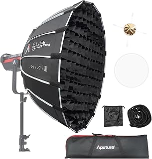 Софтбокс Aputure Light Dome Mini III, восьмиугольный софтбокс с креплением Bowens, быстро устанавливаемый модификатор мягкого света для видеосъемки Aputure Amaran 200/100/300c/150c/60d s/60x s