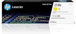 Желтый тонер-картридж HP 218X увеличенной емкости | Совместим с цветными принтерами Laserjet Pro 3201 и MFP серии 3301 | W2182X