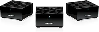 NETGEAR Nighthawk Tri-Band Whole Home Mesh WiFi 6 System (MK73S) – маршрутизатор + 2 сателлитных расширителя – скорость 3 Гбит/с – покрытие до 4500 кв. футов, 25 устройств – включает 1-летнюю гарантию Armor – AX3000 802.11ax