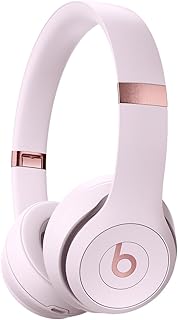 Beats Solo 4 — беспроводные Bluetooth-наушники накладного типа, совместимые с Apple и Android, до 50 часов автономной работы — цвет «Облачно-розовый».