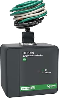 Универсальное устройство защиты от перенапряжения Square D HEPD80 для всего дома, однофазное, трехпроводное, для 120/240 В, 80 кА.