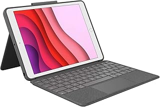 Чехол-клавиатура Logitech Combo Touch для iPad (7-го, 8-го и 9-го поколений) с трекпадом, беспроводной клавиатурой и технологией Smart Connector — графитовый.