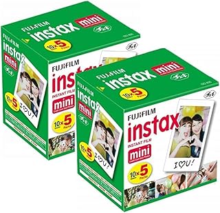 Фотопленка Fujifilm Instax Mini мгновенного действия, 10 листов в упаковке по 5 штук × 2 (100 листов)
