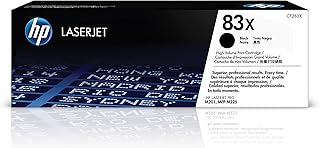 Черный тонер-картридж HP 83X увеличенной емкости | Совместим с принтерами HP LaserJet Pro M201, HP LaserJet Pro MFP M225 Series | CF283X