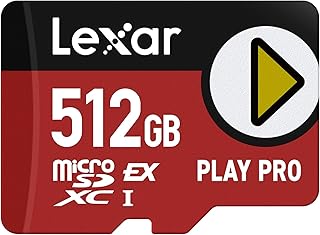 Карта памяти Lexar Play PRO microSD Express 512GB, UHS-I, C10, U3, V30, Full HD, 4K, до 900/600 МБ/с, совместима с Nintendo Switch 2, ASUS ROG Ally, Steam Deck, Gaming (LMSXPS0512G-BNNNU)