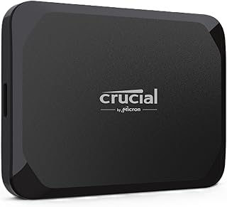 Портативный SSD-накопитель Crucial X9 2 ТБ, скорость до 1050 МБ/с, USB 3.2 USB-C, внешний твердотельный накопитель, совместимый с Windows, Mac и Android, надежное хранилище для игр, файлов и резервных копий, черный - CT2000X9SSD902