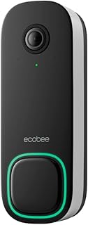 Умный видеодомофон ecobee (проводной) — с лучшей в отрасли HD-камерой, интеллектуальной системой безопасности, ночным видением, датчиками присутствия людей и посылок, двусторонней связью, а также записью видео и фотографий.
