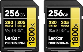 Lexar Professional 1800X 256GB SDXC UHS-II 2pack