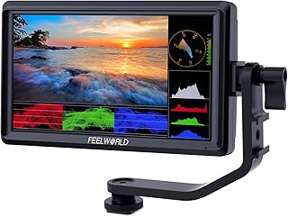 FEELWORLD FW568 6-дюймовый полевой монитор для цифровой зеркальной камеры с LUT-таблицами, функцией выделения контуров, автофокусировкой, разрешением 1920x1080, IPS-матрицей, поддержкой 4K и HDMI, профессиональные видеоаксессуары.