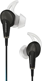 Наушники Bose QuietComfort 20 с акустическим шумоподавлением, совместимые с устройствами Apple, черные (восстановленные).