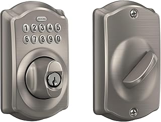 Электронный замок Schlage BE365 V CAM 619 Camelot с клавиатурой, цвет сатинированный никель.