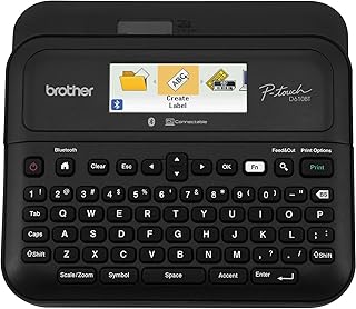Brother P-touch PT-D610BT Business Professional — принтер для печати этикеток с возможностью подключения по Bluetooth® и использованием лент TZe шириной до ~1 дюйма.
